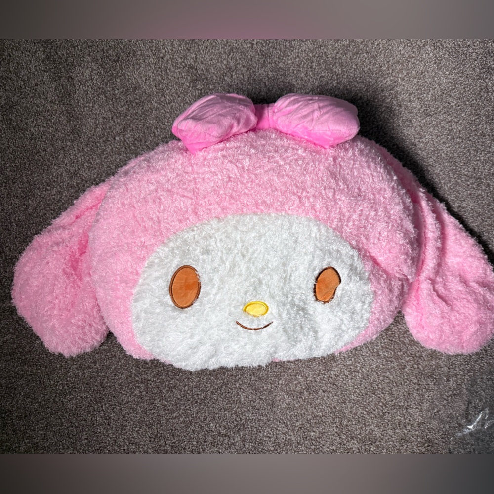 Plush Pink Bunny Pillow Plush